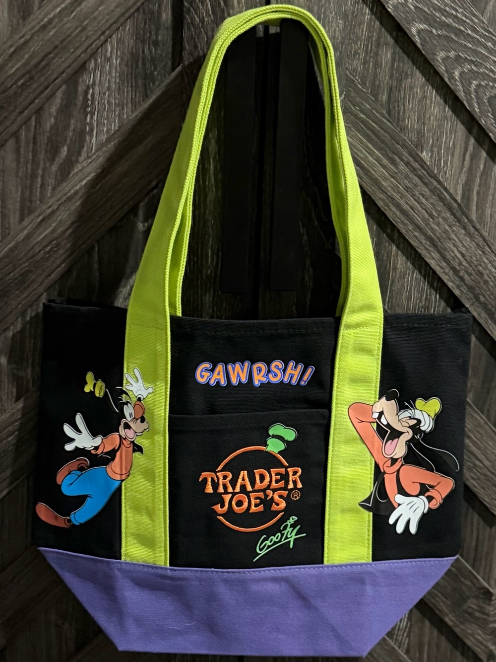 Trader Joe’s Cartoon Dog Tote Bag